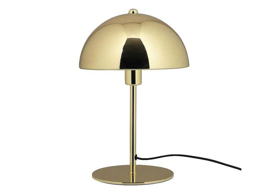 OZAIA Lamp | Tafellamp Met Champignonvorm En Vintage-Look Met Messingeffect - D 20 Cm X H 30 Cm - Goudkleurig - Ontario