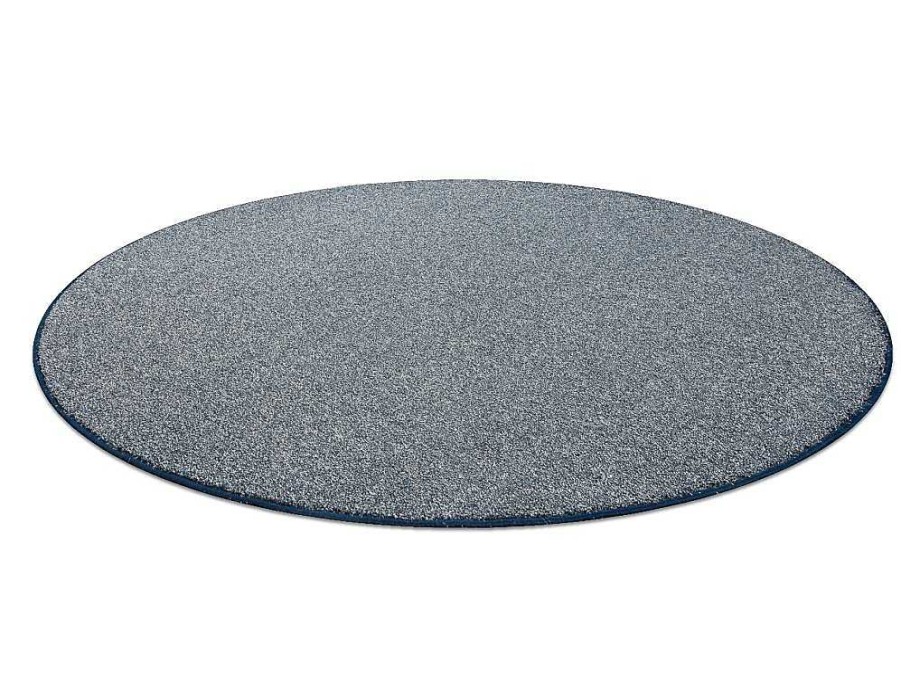 RugsX Tapijt Rond | Tapijt Rond Excellence Blauw 897, Glad, Melange Cercle 200 Cm