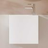 Shower & Design Muurkast Badkamer | Wastafel Van Solid Surface Met Nis - Wit - 40 Cm - Pumori