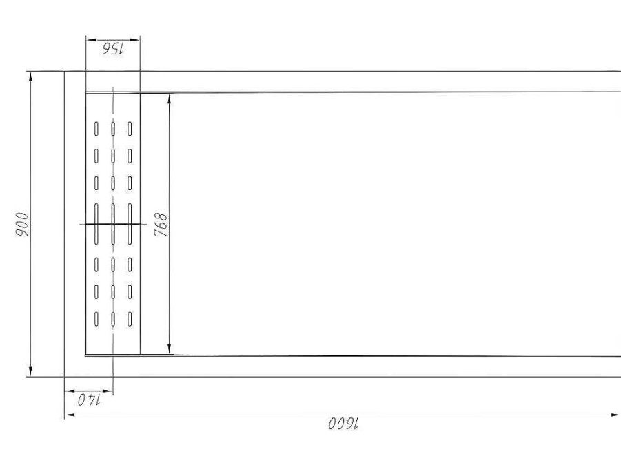 Shower & Design Douchebak | Douchebak Lyros Met Sifon Inbegrepen - 1600X900X40Mm - Wit