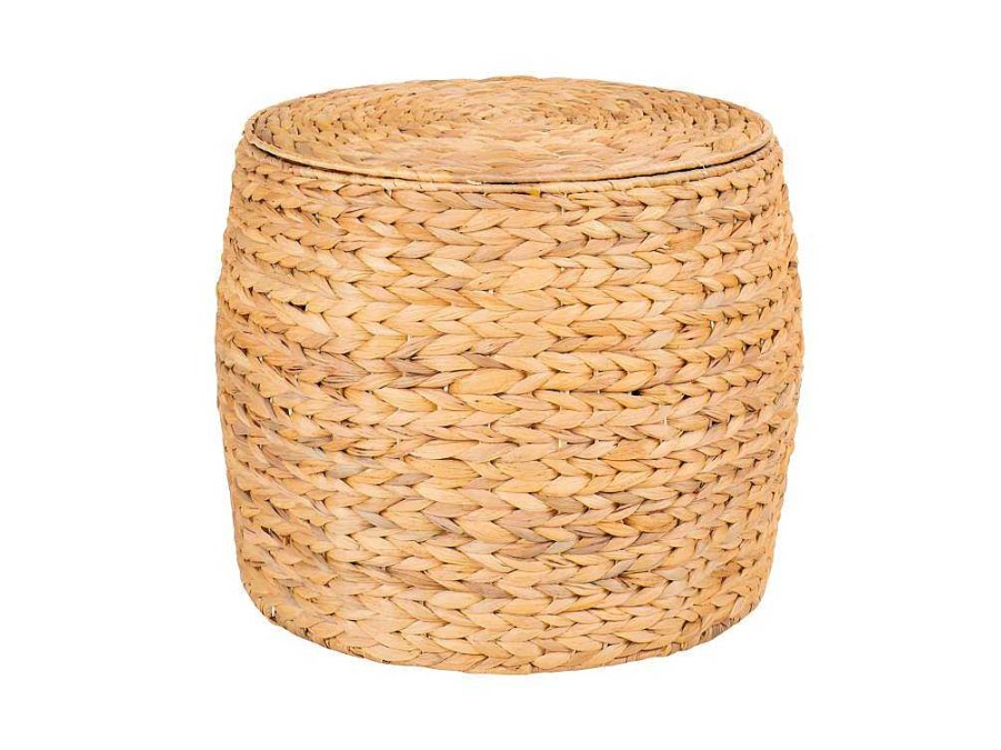 House Nordic Bijzettafel | Delia Bijzettafel O43Cm Met Opslag Naturel.