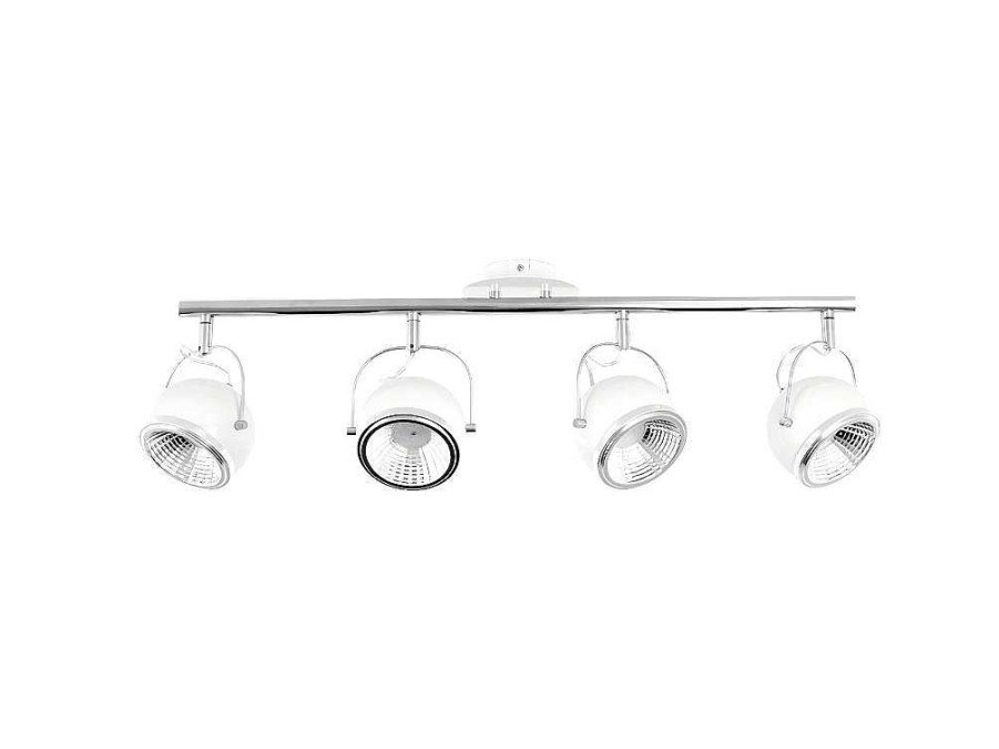 EPIKASA Tuinlamp | Ball Spot, Chroom, Wit, 80X13X23 Cm, Epikasa