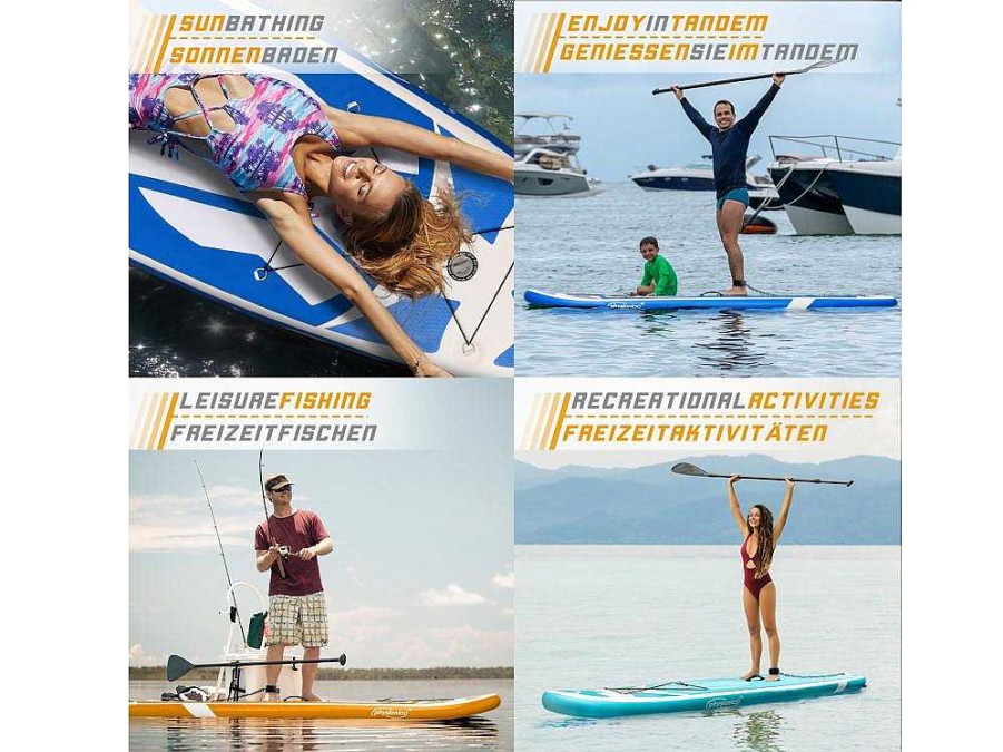 Vente-unique Watersport | Sup Board Kraken 305 Cm - Oranje - Incl. Accessoires