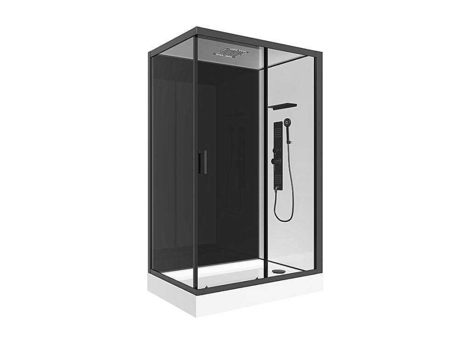 Shower & Design Douchecabine | Douchecabine Massagefunctie - Omkeerbare Installatie - L110 X B80 X H215 Cm - Fomira