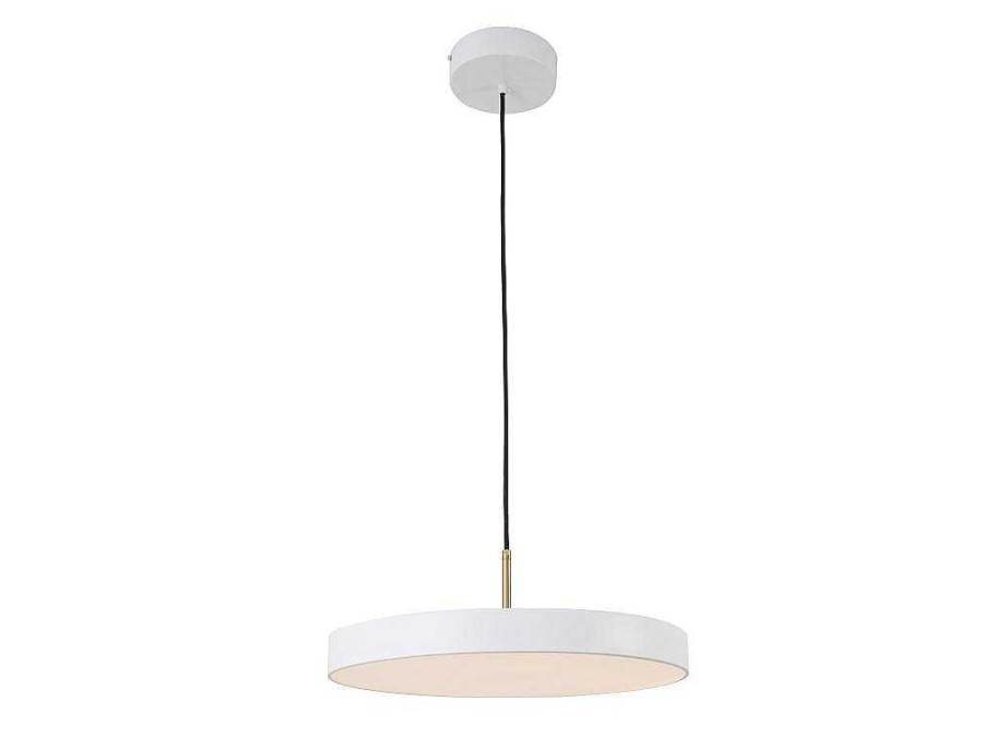 OZAIA Hanglamp | Ronde Design-Hanglamp Met Ledverlichting Van Metaal - D45 Cm - Wit - Vaughan