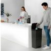 OZAIA Keukenaccessoire En -Opbergruimte | Recyclingvuilnisbak Met 3 Compartimenten - Gerecycled Plastic - 80L - Antraciet - Vanern