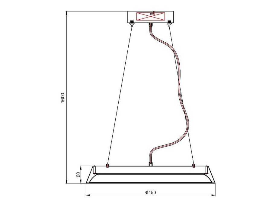 OZAIA Hanglamp | Hanglamp Met Ledverlichting Van Metaal En Aluminium - D45 Cm - Wit En Naturel - Derry