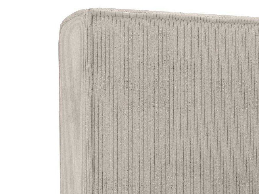 PASCAL MORABITO Tweepersoonsbed | Kofferbed 180 X 200 Cm - Corduroy - Beige - Timano - Van Pascal Morabito