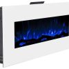 FLAMATECH Haard | Elektrische Sfeerhaard Lalita - L110 X D14 X H49 Cm - Wit