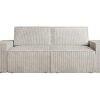 Vente-unique 2En 3-Zitsbank | Zitbank 2 Plaatsen Beige Ribfluweel Amelia