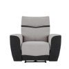 Vente-unique Relaxfauteuil | Elektrische Relaxfauteuil Van Grijze En Antracietkleurige Stof Damon