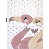 RugsX Kindervloerkleed | Tapijt Petit Flamingos Flamingo'S Hartjes Creme 80X150 Cm