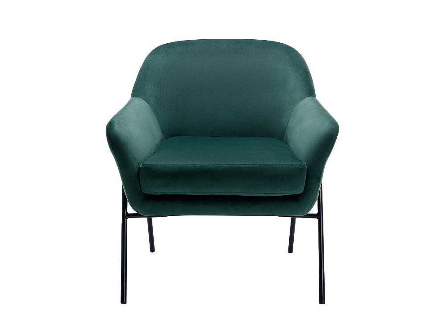 Vente-unique Fauteuil Stof Fluweel / Suedine | Fauteuil Van Spargroen Velours Cerita