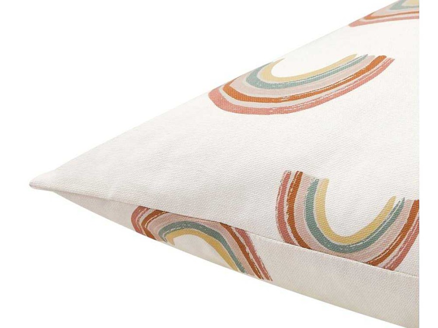 OZAIA Huistextiel | Set Van 2 Katoenen Regenboogkussens - 45 X 45 Cm - Veelkleurig - Archy