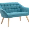 Vente-unique Scandinavisch | Tweezitsbank Van Stof Caserta - Blauw