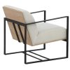 Vente-unique Relaxfauteuil | Kansas Fauteuil Offwhite.