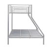 Vente-unique Kinderbed Stapelbed | Stapelbed Elevatio Iii - 90/140 X 190 Cm - Metaal - Zilver