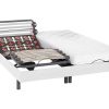 DREAMEA Elektrisch Relaxatiebed | Elektrisch Bed Bedbodem En Matras Lattenbodem En Contactplaatjes - Pandora Ii Van Dreamea - Motor Okin - Wit - 2X90X200 Cm