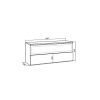 Skraut Home Haard | Elektrische Haard Led , 102X45X35Cm, 1 Opening, 1 Deur, Elektrische Haard, Hangend, Cement