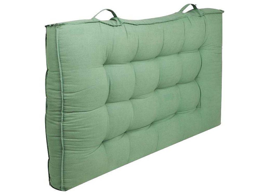 OZAIA Tuindecoratie | Katoenen Paletkussen - 80 X 120 X 12 Cm - Groen - Baila