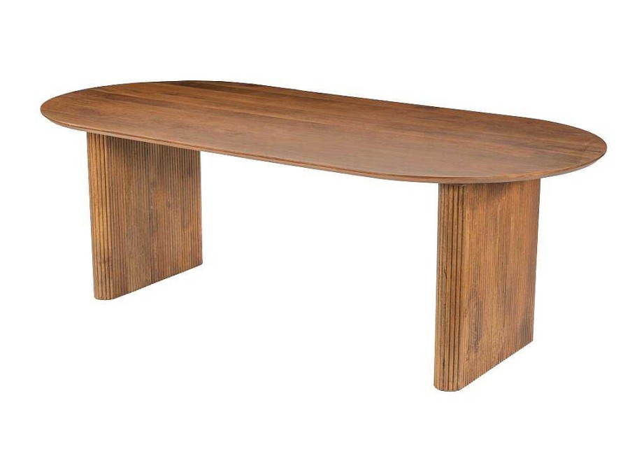 Vente-unique Eettafel | Eettafel 8 Plaatsen Van Mangohout - Naturel - Balimela