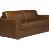 LINEA SOFA Slaapbank Met Matras | Driezits-Slaapbank 100% Buffelleer Delectea Ii - Kleur: Vintage Karamel