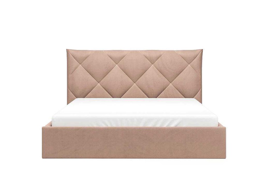 PASCAL MORABITO Fluwelen Bed | Bed Met Opbergruimte 160 X 200 Cm - Velours - Beige - Stari Van Pascal Morabito - Van Pascal Morabito