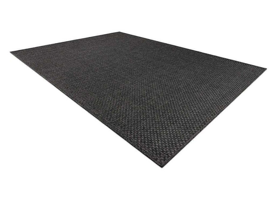 RugsX Tapijt Voor Buiten | Sisal Tapijt Timo 0000 Buitenshuis Zwart 140X190 Cm