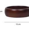 OZAIA Tafelservies | Set Van 4 Schaaltjes - D13 X H4 Cm - Mangohout - Naturel - Valisa