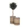 Vente-unique Decoratieobject Voor Binnen | Vinh Planten Schuilplaatsen Set Van 2 Stuks. Buitenshuis Naturel.