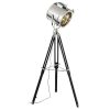 EPIKASA Staande Lamp | Movie Vloerlamp, Zilver, Zwart, 45X45X175 Cm, Epikasa