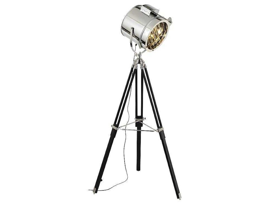 EPIKASA Staande Lamp | Movie Vloerlamp, Zilver, Zwart, 45X45X175 Cm, Epikasa