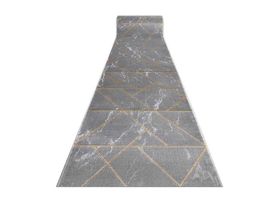 RugsX Gangtapijt | Tapijtloper Emerald Exclusief 1012 Glamour, Stijlvol Marmer, Geometris 80X140 Cm