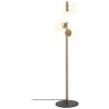 OZAIA Staande Lamp | Staande Lamp Van Metaal En Glas 4 Bollen Faze - H130 Cm - Goud En Wit