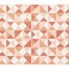 OZAIA Woonkamertapijt | Geometrisch Tapijt Van Vinyl - 120 X 180 Cm - Oranje - Myrala