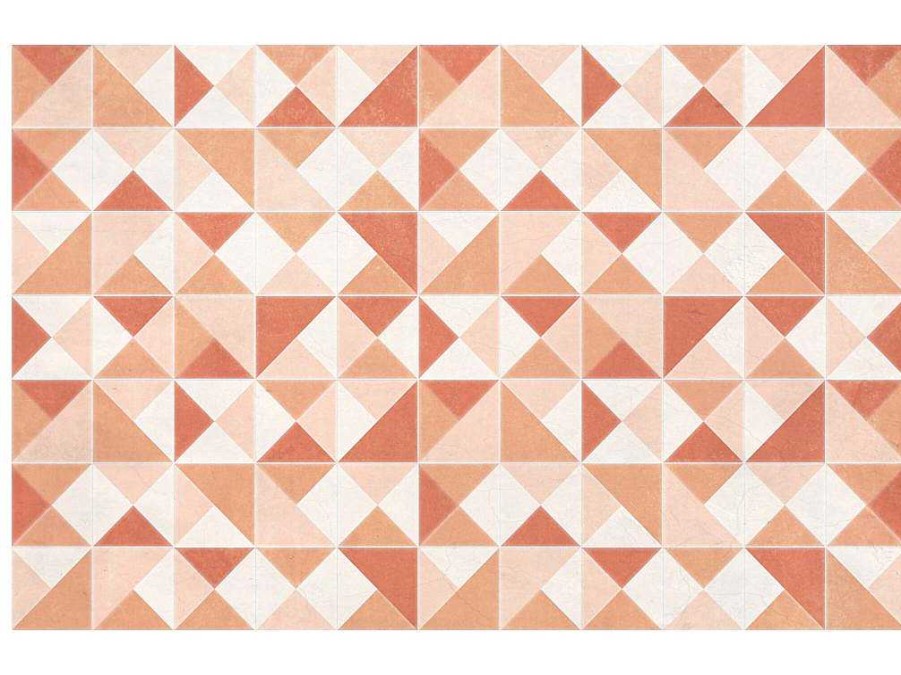 OZAIA Woonkamertapijt | Geometrisch Tapijt Van Vinyl - 120 X 180 Cm - Oranje - Myrala