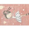 OZAIA Kindervloerkleed | Kindertapijt Ballerina - Polypropyleen - 100 X 150 Cm - Roze En Beige