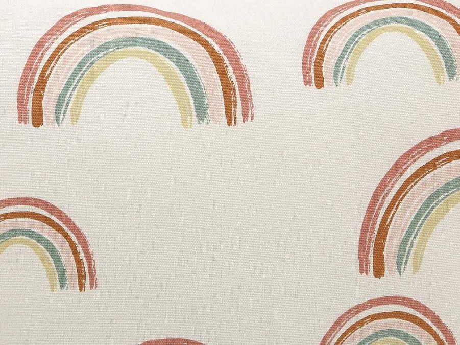 OZAIA Huistextiel | Set Van 2 Katoenen Regenboogkussens - 45 X 45 Cm - Veelkleurig - Archy