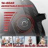 Vente-unique Fitness | Magnetische Roeimachine Voor Home Gym Office Workout 16 Niveau Instelbare Weerstand Met Lcd-Monitor