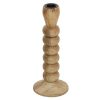 OZAIA Aanbiedingen: Woonaccessoires | Set Van 2 Kandelaars Van Mangohout - H23 Cm - Naturel - Fainin