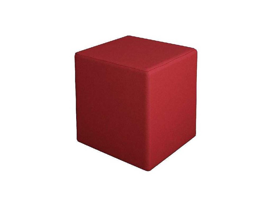 EPIKASA Aanbiedingen: Zitbank & Fauteuil | Milena Pouf, Rood, 34X34X37 Cm, Epikasa