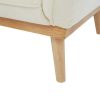 Vente-unique Scandinavisch | Zitbank Met 3 Plaatsen En Bekleding In Beige Textuurstof Fanira