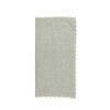 OZAIA Textiel Voor Eettafel | Set Van 4 Servetten Van Katoen - 45 X 45 Cm - Groen - Beige Rand - Loania