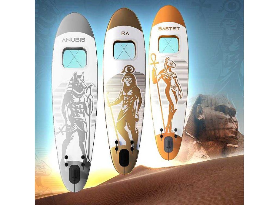 Vente-unique Watersport | Sup Board Gold Ra 366 Cm - Goud - Incl. Accessoires