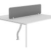 Workēa Kantoormeubilair | Benchbureau Voor 2 Personen - Wit - L160 Cm - Met Afscheiding - Downtown