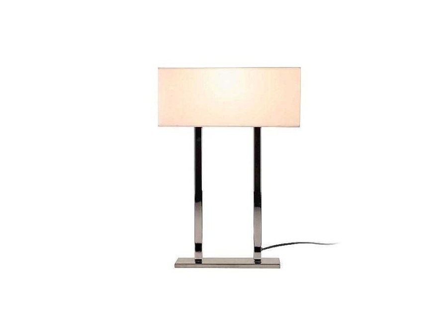 EPIKASA Lamp | Vicenza Tafellamp, Chroom, Wit, 35 X 15 X 52 Cm, Epikasa