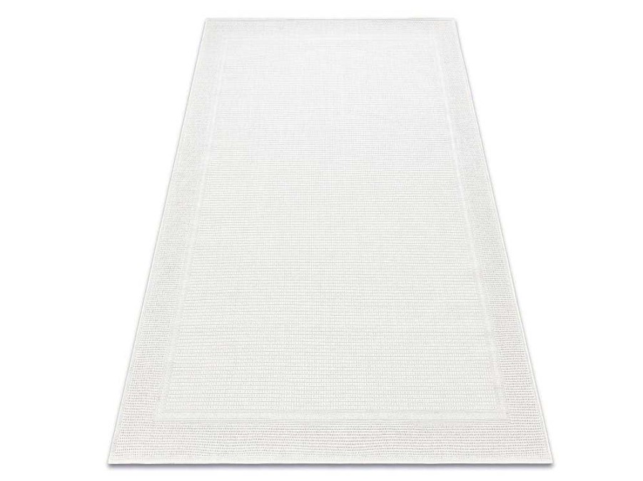 RugsX Tapijt Voor Buiten | Sisal Tapijt Timo 5979 Buitenshuis Kader Wit 160X220 Cm