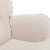 Vente-unique Fauteuil Stof | Schommelstoel Van Beige Gechineerde Stof Elmina Ii