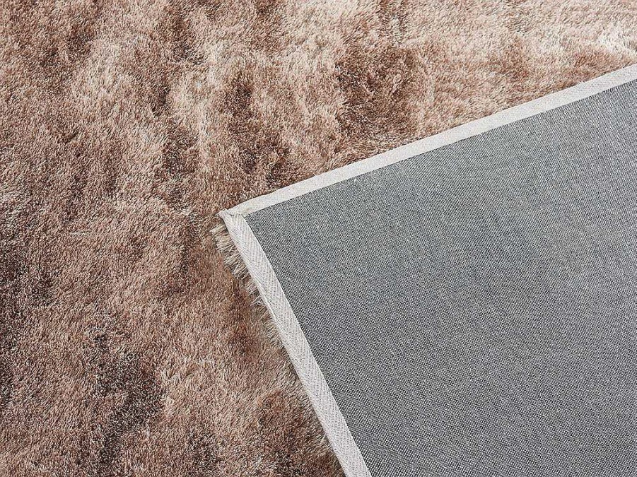 OZAIA Woonkamertapijt | Kleed Shaggy Dolce Taupe Met Beige Weerschijn - Polyester - 160*230 Cm