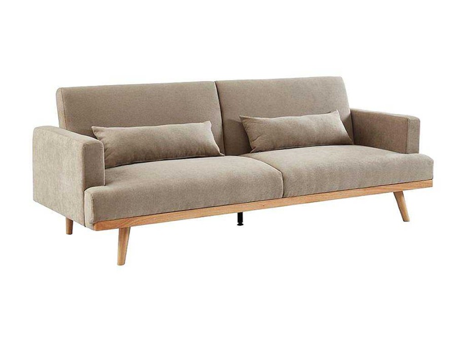 Vente-unique Scandinavisch | 3-Zitsslaapbank Van Stof Esme - Beige